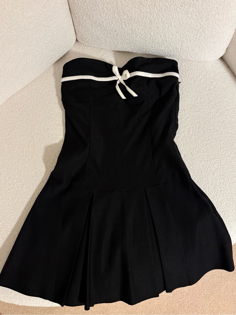 Motel Rocks Strapless Bow Mini Dress